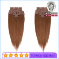 Silk Straight Natural Long 20inch Remy Human Virgin Hair Extension Clip Hair